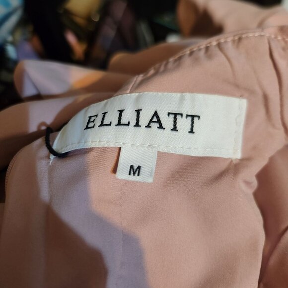 Elliatt Nordstrom Rare Chic‎ Elegant Tanner Blush Pink Ruffle Sleeve Mini Dress - Picture 8 of 8